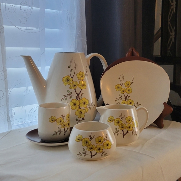 ❤😍CARELON WARE RETRO MIMOSA 1950 MADE IN ENGLAND 17 PIECES - Picture 5 of 16